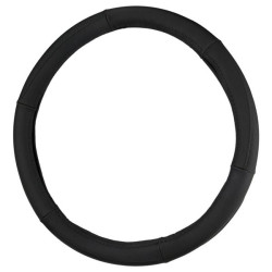 Купить Чехол на руль Carlife 39-41см, кожа, черный SW242L