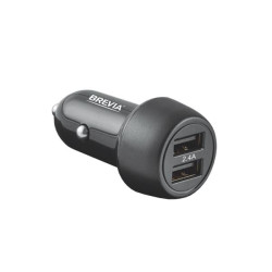 Купити Автомобільний зарядний пристрій Brevia ePower DualDrive 12W 2xUSB-A чорний