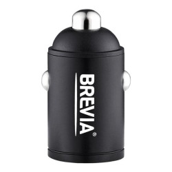 Купити Автомобільний зарядний пристрій Brevia ePower NanoMetal 40W 2xUSB-C чорний