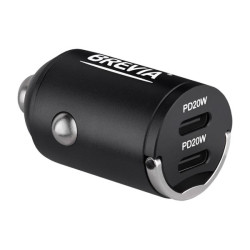 Купити Автомобільний зарядний пристрій Brevia ePower NanoMetal 40W 2xUSB-C чорний
