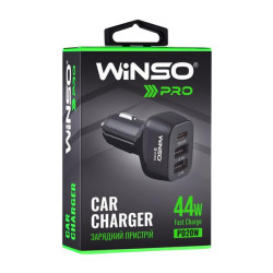 Купити Автомобільний зарядний пристрій Winso PRO 44W USB-C+2xUSB-A