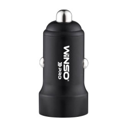 Купить Автомобильное зарядное устройство Winso PRO 40W 2xUSB-C LED Ring Metal