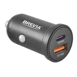 Купить Автомобильное зарядное устройство Brevia ePower DualCharge 48W 1xUSB-C+1xUSB-A, черный