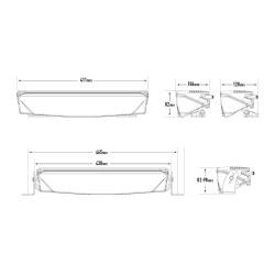 Купити Світлодіодна балка Lazer AIR-55 з маяком