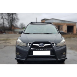 Купить Кенгурятник F1-71 Black (нерж) для Subaru XV 2011-2017 гг