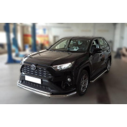 Купить Передняя защита F3-10 (нерж) для Toyota Rav 4 2019- гг