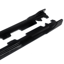 Купити Леза під пороги (Чорний глянець) для BMW X4 G02 2018- рр