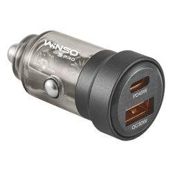 Купить Автомобильное зарядное устройство для Winso PRO 75W 1xUSB-C+1xUSB-A, transparent