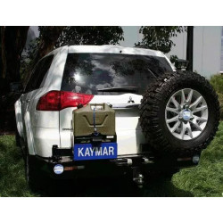 Купить  Выносное крепление запаски к заднему бамперу левый Kaymar Mitsubishi Pajero Sport 10+ k1095