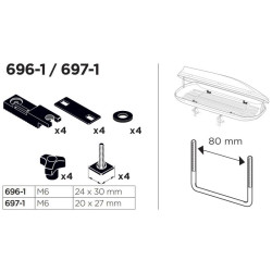Купить Переходник Thule T-Track Adapter 697104 (TH 697100)