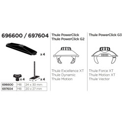 Купить Переходник Thule T-Track Adapter 697604 (TH 697604)