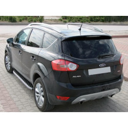 Купить Боковые Подножки BlackLine (2 шт, Алюминий) для Ford Kuga 2008-2013 гг