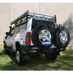 Купить  Задний бампер Kaymar Nissan Patrol 98-04 с двумя штоками k3530