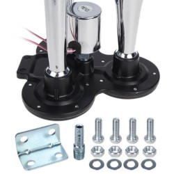 Купить Сигнал повітряний CA-10377/Еlephant/CIKADA 3-дудки метал 12V/24V