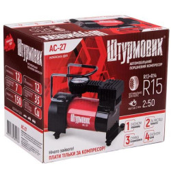 Купить Компресор "Штурмовик" AC-27 100psi/12Amp/35л/прикурювач