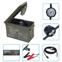 Купить Компресор автомобільний "VOIN" VM-070 "MILITARY SERIES" 150psi/25A/90л/клемми