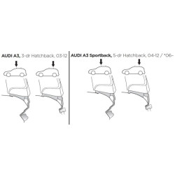 Купити Монтажный комплект Thule 1417 для Audi A3/S3/RS3 (mkII)(hatch) 2004-2012 (TH 141417)