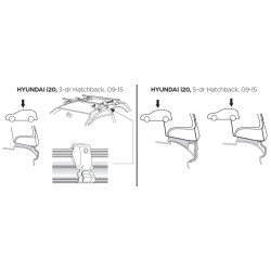 Купити Монтажный комплект Thule 1514 для Hyundai i20 (mkI)(hatch) 2008-2014 (TH 141514)