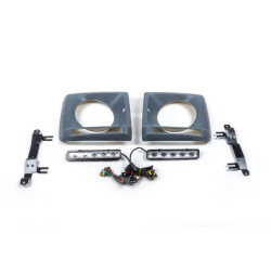 Купити Накладки на фари з LED (5 діодів, комплект) для Mercedes G сlass W463 1990-2018 рр