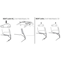 Купити Монтажный комплект Thule 1707 для Seat Leon (mkIII)(hatch) 2012-2020 (TH 141707)