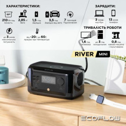 Купить Зарядная станция EcoFlow RIVER mini (210 Вт·ч)