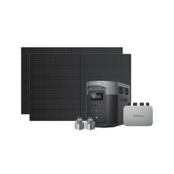 Купить Комплект EcoFlow PowerStream – микроинвертор 800W + зарядная станция Delta Max 2000 и солнечные панели 2х400