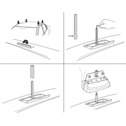 Купити Монтажный комплект Thule 3153 для Tesla Model S (mkI)(со стеклянной крышей) 2015→ (TH 183153)