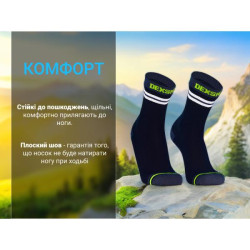 Купить Шкарпетки водонепроникні Dexshell Pro visibility Cycling, р-р M (39-42), чорні