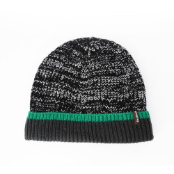 Купить Шапка водонепроникна Dexshell Cuffed Beanie, р-р S/M (56-58 см) чорна з зеленою смугою