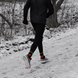 Купить Шкарпетки водонепроникні  Dexshell Running, p-p XL, з помаранчевими смугами