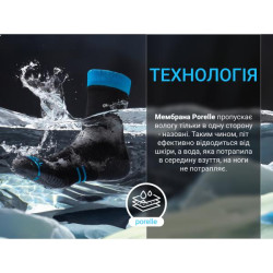 Купить Шкарпетки водонепроникні Dexshell Running Lite, р-р L, блакитні