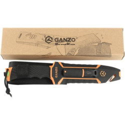 Buy Knife ganzo g8012v2-or orange (G8012V2-Or) with paracord