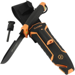 Buy Knife ganzo g8012v2-or orange (G8012V2-Or) with paracord
