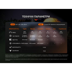 Купить Ліхтар ручний Fenix E-CP блакитний