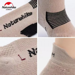 Купити Шкарпетки низькі Naturehike NH21FS014, 2 пари (бежеві, чорні), розмір М