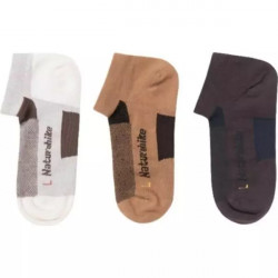 Купити Шкарпетки швидко висихаючі Naturehike NH21FS013, 3 пари (бежеві, коричневі, чорні), розмір М