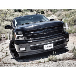 Купити Передні фари Chevrolet Silverado 2007-2013  PRO серія вуглево-чорні AlphaRex AXHL-CL07-PPTS-LB-A