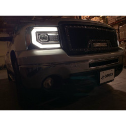 Купити Передні фари GMC Sierra 2007-2013  PRO серія вуглево-чорні AlphaRex AXHL-GS07-PPTS-LB-A