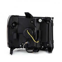 Купити Передні фари GMC Sierra 2007-2013  PRO серія вуглево-чорні AlphaRex AXHL-GS07-PPTS-LB-A