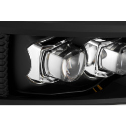 Купити Передні фари Chevrolet Silverado 2007-2013 LED NOVA серія чорні AlphaRex AXHL-CL07-PPTS-LED-B-A