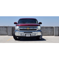 Купити Передні фари Chevrolet Silverado 2007-2013 LED NOVA серія чорні AlphaRex AXHL-CL07-PPTS-LED-B-A