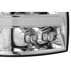 Купити Передні фари Chevrolet Silverado 2007-2013 LED NOVA серія хром AlphaRex AXHL-CL07-PPTS-LED-C-A