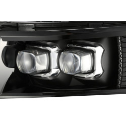 Купити Передні фари Chevrolet Silverado 2007-2013 LED NOVA серія вуглево-чорні AlphaRex AXHL-CL07-PPTS-LED-LB-A