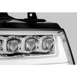 Купити Передні фари Chevrolet Tahoe 2007-2013 LED NOVA серія хром AlphaRex AXHL-CT07-PPTS-LED-C-A