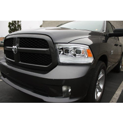 Купити Передні фари Dodge Ram 1500 Classic 2009-2023  PRO серія хром AlphaRex AXHL-DR09-PPTS-C-A-G3