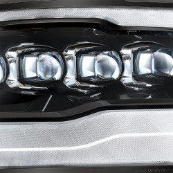 Купити Передні фари Dodge Ram 1500 Classic 2009-2023 LED NOVA серія вуглево-чорні AlphaRex AXHL-DR09-PPT-LED-LB-A-G2