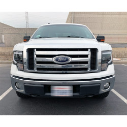 Купить Передние фары Ford F150 2009-2014 PRO серия углево-черные AlphaRex AXHL-FF09-PPTS-LBS-A