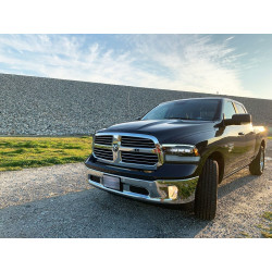 Купить Передние фары Dodge Ram 1500 Classic 2009-2023 LED NOVA серия цвет Alpha-Black AlphaRex AXHL-DR09-PPT-LED-FLB-A-G2