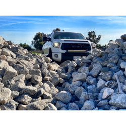 Купить Передние фары Toyota Tundra 2014-2021 LED NOVA серия углево-черные AlphaRex AXHL-TUN14-PPTS-LED-FLB-A