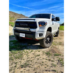 Купить Передние фары Toyota Tundra 2014-2021 LED NOVA серия углево-черные AlphaRex AXHL-TUN14-PPTS-LED-FLB-A